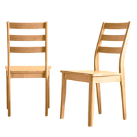Chaise de salle à manger pliable en bois de caoutchouc moderne - Meubles de salle à manger pour la maison, le bureau, l'appartement et l'hôtel