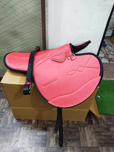Top Selling <b>Red</b> Racing Saddle Close Contact Hose Riding Saddle Comfortable English Saddle - Product Image 5