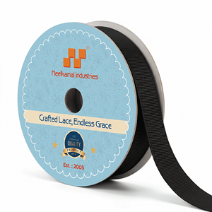 Cinta de grosgrain negra de 12 mm al por mayor para envolver regalos, lazos para el cabello, embalaje, costura, manualidades, decoración, accesorios para eventos y estilismo. - Product Image 1