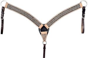 Cabezada Western de Alta Calidad con Riendas de Cuero DD, Decoración Duradera de Metal de Latón y Plata Tallado a Mano para Productos Ecuestres - Product Image 3