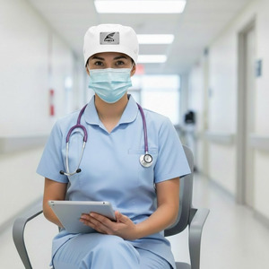 Gorro Quirúrgico de Algodón Ajustable y Personalizable, Gorro de Enfermería para Hospitales, Doctores y Enfermeras, Gran Venta 2026 - Product Image 2
