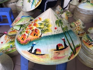 Vietnamese Traditional Conical <b>Hat</b> OEM Size Pattern Conical <b>Hat</b> for Event Outdoor Travel Souvenir Gift - Product Image 2