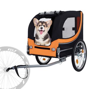 Passeggino per Cani Tutto Terreno con Telaio in Acciaio Resistente, Capacità 30 kg, Pieghevole per Campeggio e Jogging - Product Image 1