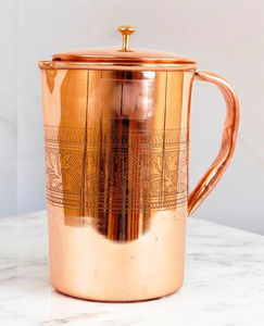 Pichet en cuivre martelé sur mesure, écologique, capacité 1000-1500 ml, bouilloires à eau en cuivre pur pour mariages, maisons et restaurants - Product Image 2