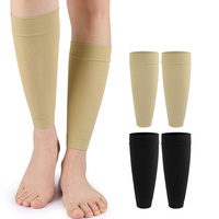 Manchons de compression pour mollets en nylon et élasthanne, élastiques, respirants, pour l'entraînement et le quotidien
