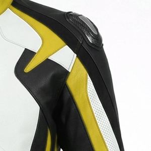 Chaqueta de Motociclismo Unisex de Cuero Genuino, Nueva, Transpirable, de Verano, con Protecciones Desmontables de Manga Larga - Product Image 5