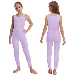 Traje Deportivo de Patinaje para Niñas de 4 a 14 Años, Mono Deportivo, Leotardo de Cuerpo Entero Informal para Juegos, Entrenamiento Atlético y Yoga - Product Image 2