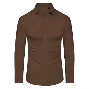 Camisa cómoda para hombre con botones, transpirable, de gran venta, ligera, a precio razonable, con los últimos diseños. - Product Image 2