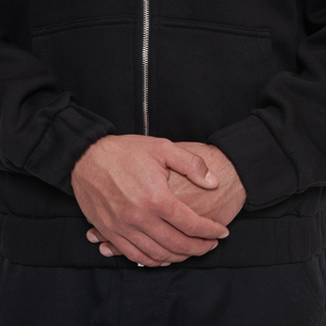 Sweat à capuche en molleton épais personnalisé avec broderie, coupe oversize unisexe, chaud pour l'hiver, style streetwear - Product Image 5