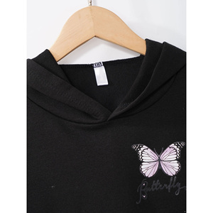 Sudadera con Capucha Corta Personalizada de Alta Calidad para Mujer, Sudadera con Capucha y Cordón Ajustable, Sudadera de Manga Larga, Color Bronceado Sólido, Sudadera Corta para Mujer - Product Image 6