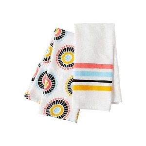 Abstract Multi Colour Embroidered Personalized Sustainable Cotton Home <b>Kitchen</b> All Purpose Golf Napkin Towel Accessories on Sale - Product Image 2