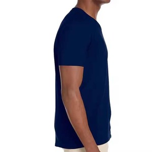 Camiseta de manga corta para hombre, 100% algodón premium, cuello redondo, corte regular, informal, básica, para logotipos personalizados - Product Image 2