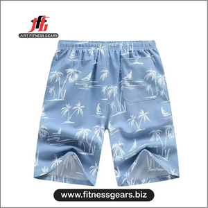 Shorts de bain décontractés pour hommes à séchage rapide, unis, avec poches, en Spandex/Coton, avec cordon de serrage, pour l'été et la plage - Product Image 2