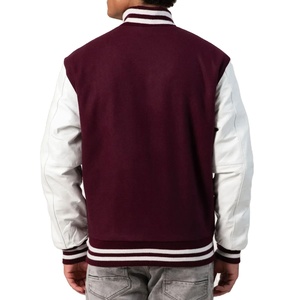 Super Quality School Plus Size Men Baseball <b>Jackets</b> Wholesale 2025 Custom Logo Wool CollegeBaseballjacket for men - Product Image 2