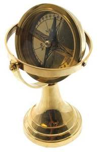 Brújula de grado estándar con acabado dorado de metal, hecha a mano, para decoración de mesa, utilizada por exportadores. - Product Image 6