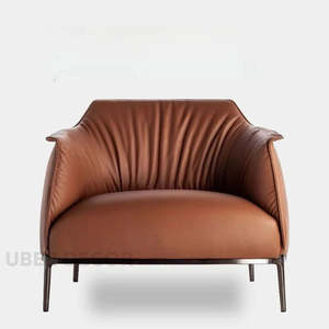 Lusso Uno Chaise d'appoint minimaliste italienne pour salon d'hôtel et espaces de vie - Product Image 3