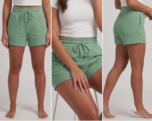 Shorts de sport décontractés pour femmes, respirants, coupe droite, en molleton, avec taille haute à cordon de serrage, pour le jogging et la course à pied - Product Image 5