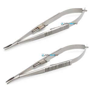 Portaagujas Castroviejo de Acero Inoxidable de Alta Calidad S – Ultraligero, Mordazas con Recubrimiento de Diamante, Precisión en Microcirugía - Product Image 3