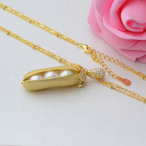 ตัวเรือนเงินแท้ S925 สำหรับทำจี้ห้อยคอผู้หญิง ประดับมุก 8-9 มม. รูปผลไม้ ถั่วลิสง นำโชค - Product Image 4