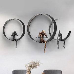 New Elegant Iron Metal Unique Shape Square <b>Framed</b> Black Finished Decorative <b>Wall</b> Art Luxury Home Accent - Product Image 3