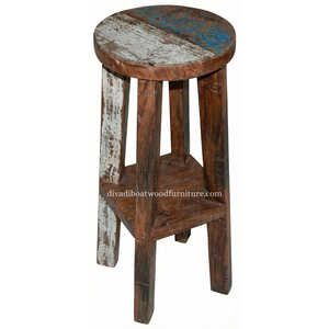 <b>Bar</b> Stool Design Reclaimed Boat <b>Wood</b> Original Unique Multi Color Handcrafted Compact for Indoor & Outdoor Furniture Export - Product Image 2
