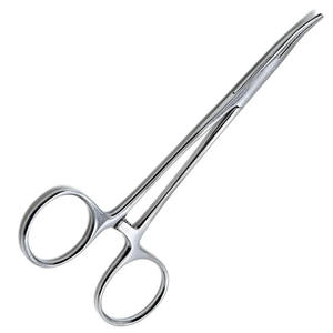 Pince chirurgicale manuelle à verrouillage, droite et courbée, en acier Halsted, certifiée CE, pour la prévention des hémorragies et la manipulation des vaisseaux sanguins - Product Image 6