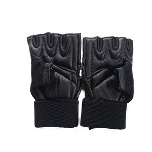 Custom Logo Design Weightlifting Gloves Half Finger Anti Slip Breathable Lightweight Sports Gym Training Exercise Polyester - Product Image 2