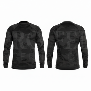 Nouveau design OEM ODM – T-shirt de compression camouflage à manches longues, respirant, couche de base pour le fitness et les sports de plein air - Product Image 6