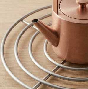 Sous-plat rond en acier inoxydable résistant à la chaleur pour cuisine - Product Image 4