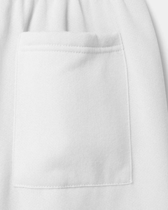 Plus Size <b>Men's</b> <b>White</b> Cotton <b>Jogger</b> Sweatpants Elastic Waist Mid Rise Casual Knitted Trousers with Pockets - Product Image 4
