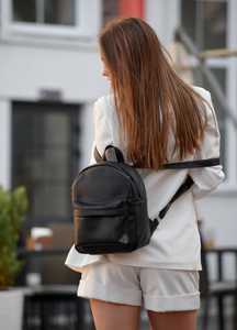 High Quality Cowhide Genuine Leather Laptop Mini <b>Backpack</b> <b>Women</b> <b>Small</b> Real Leather <b>Backpack</b> Purse Travel Daypack LMBP-0043 - Product Image 6