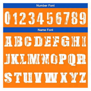 Tenue de basketball personnalisée de haute qualité, orange-bleu, impression par sublimation, ensemble de maillots personnalisés pour équipes - Product Image 3