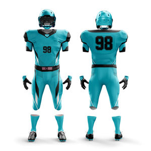 Uniforme de Fútbol Americano Personalizable de Alta Calidad, Cintura Alta, Transpirable, Antibacterial, de Secado Rápido, para Verano, Conjunto de Manga Corta - Product Image 1