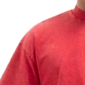เสื้อยืดโอเวอร์ไซส์ผู้ชาย สไตล์ลำลอง ผ้าฝ้าย ทรงหลวม สตรีทแวร์ แขนสั้น ไหล่ตก เสื้อท็อป ขายส่งจากโรงงานผลิตเสื้อผ้า - Product Image 5