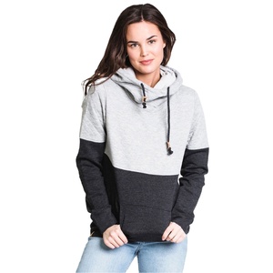 Sudaderas de Moda para Mujer, Sostenibles, 100% Algodón, Transpirables, con Capucha y Logotipo Frontal, para Invierno, en Dos Tonos - Product Image 1