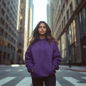 เสื้อฮู้ดผ้าฟลีซโพลีเอสเตอร์/ไนลอนสีพื้นพิมพ์ลายดิจิตอลปักลายสำหรับฤดูหนาว รับผลิตแบบ OEM/ODM - Product Image 3