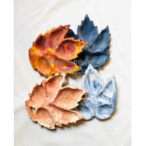 Plateau de service en résine durable au design américain pour fruits secs et aliments à motif solide de couleur naturelle pour un usage quotidien à la maison et les fêtes - Product Image 6