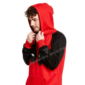 Sweat à capuche brodé pour homme, deux couleurs, 100% coton molletonné, manches longues, respirant, séchage rapide - Product Image 5