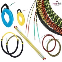 Super Fish Tape en PET, haute élasticité, résistance à la traction, sécurité, longueur 5-200m, accessoires de câblage gainés de plastique