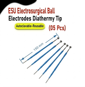 Electrodos de Bola Reutilizables de 5mm para ESU, Puntas de Cauterización Monopolares para Diatermia, Acero Inoxidable - Product Image 3