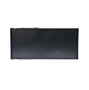 Grande boîte aux lettres extérieure en fer galvanisé noir, résistante à la rouille et imperméable, pour montage sur poteau - Product Image 5