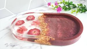 Plateau en résine néon fluorescent pour la décoration moderne des boîtes de nuit et des bars, plateau de service en gros, fournitures artistiques - Product Image 6