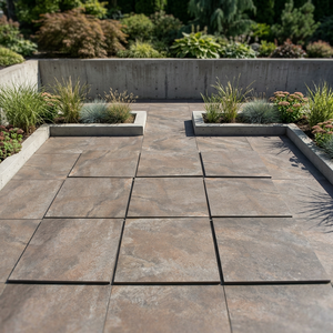 Quartz Stone Look Non Slip 20mm Thick Porcelain Firebrick Outdoor Tiles Heavy Duty Farmhouse Mall Garden Driveway Pavers 60x90cm - Product Image 4