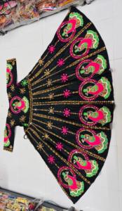 Women <b>African</b> Beaded Long <b>Dress</b> Dashiki Ethnic Long Sleeve Solid Pattern Casual Festival Wear - Product Image 4