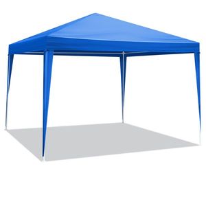 10 X 10 Gazebo Waterproof Outdoor Patio <b>Canopy</b> Blue Party <b>Tent</b> for Wedding & BBQ Catering - Product Image 2