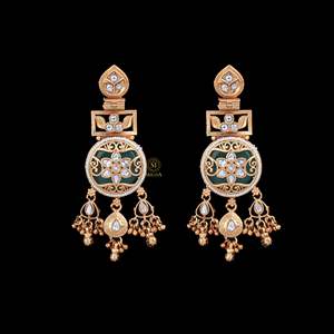 Asscher Cut Pearl Butterfly Heart Drop Earrings-Religious Antique Designer Pendant Chandelier Earrings - Product Image 3