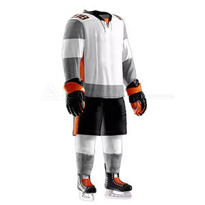 Tenue de hockey sur glace personnalisée en néon, maillot, pantalon et chaussettes sublimés, vêtements de hockey de niveau professionnel pour équipe - Product Image 2