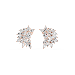 Premium Quality 14k Solid Rose Gold <b>Stud</b> <b>Earrings</b> Brilliant Cut GRA Certified Lab Grown Diamond Women Jewelry At Lowest Price - Product Image 1