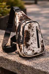 Bolso Bandolera de Cuero con Pelo de Vaca, Bolso Cruzado de Piel para Mujer, Bolso de Hombro de Diseño Elegante para Viaje LHSB-0007 - Product Image 4