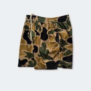 Shorts de course camouflage personnalisés pour hommes OEM, shorts de sport décontractés pour entraînement, shorts de chasse pour hommes en mesh - Product Image 3
